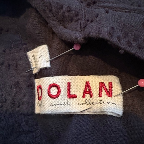 Anthropologie(Dolan) textured front & knit back roll sleeve top - Picture 5 of 7